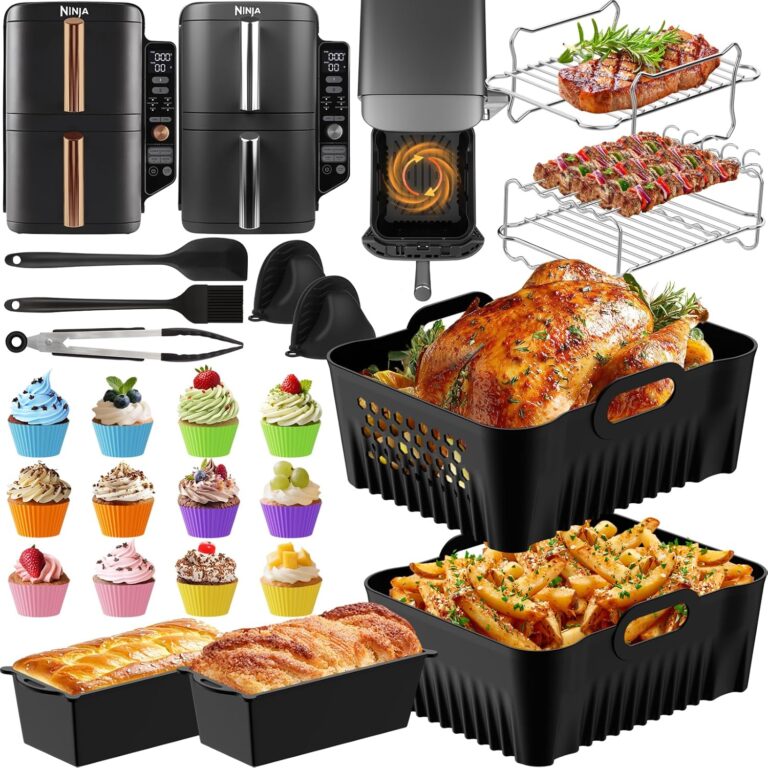 27 moules en silicone pour friteuse à air compatibles avec les modèles Ninja et Cosori disponibles