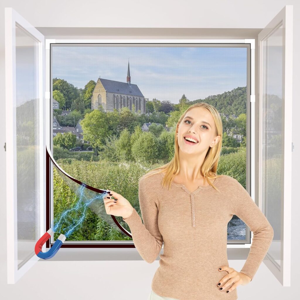 NeatiEase présente un filet anti-moustiques magnétique réglable pour fenêtres à installer sans percer.