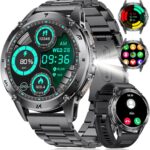 Montre connectée pour hommes : écran AMOLED 1,43 », 110+ modes sportifs, IP68, compatible Android et iOS.