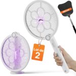 Rapizz présente un pack de 2 raquettes électriques rechargeables anti-moustiques avec fonction 3 en 1.