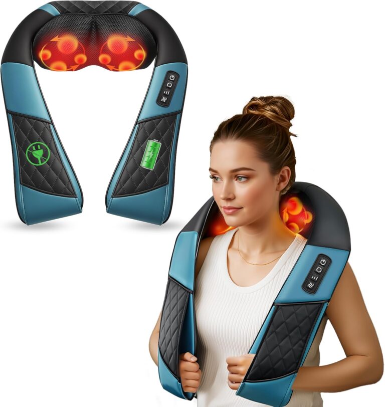Lancement du COMFIER Wireless Neck Massager : un appareil de massage 3D pour soulager les tensions.