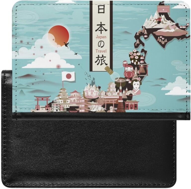 Japan introduit des porte-cartes en cuir PU pour faciliter le transport de passeports et pièces.