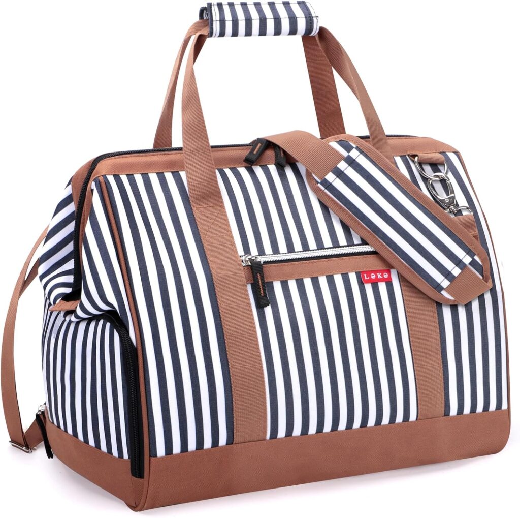 Lekesky 43L : Sac de voyage léger pour femmes, adapté aux voyages en cabine et maternité.