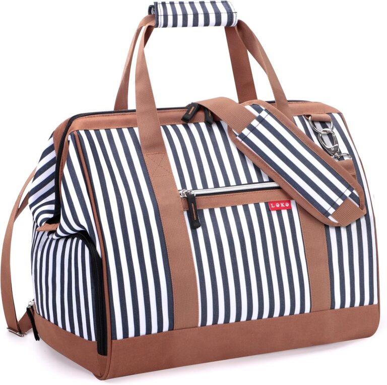 Lekesky 43L : Sac de voyage léger pour femmes, adapté aux voyages en cabine et maternité.