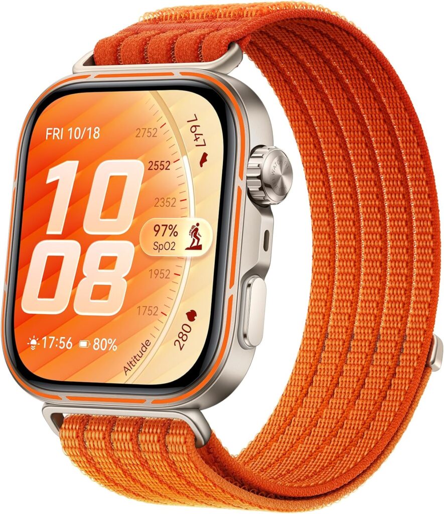HUAWEI Watch FIT 5 Pro : montre GPS avec ECG, écran AMOLED, étanchéité 5 ATM.