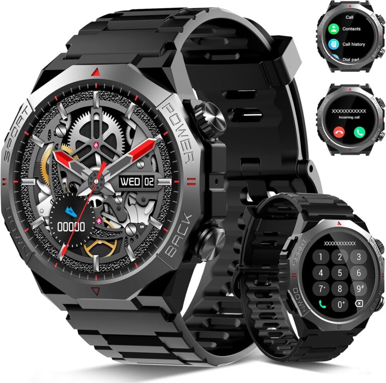 Lancement de la montre connectée Qecnato : 110 sports modes et fonctionnalités avancées pour hommes.