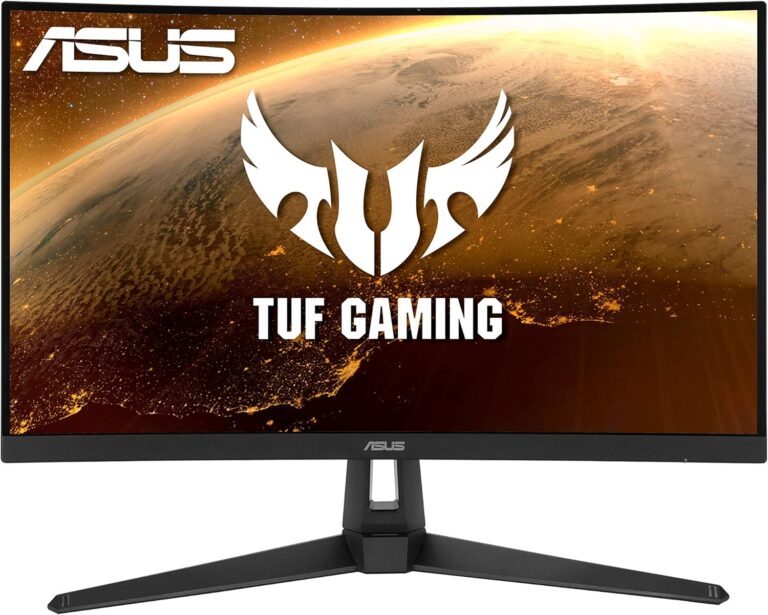 ASUS présente le moniteur de jeu incurvé VG27WQ1B de 27 pouces avec résolution WQHD et taux de rafraîchissement de 165 Hz.