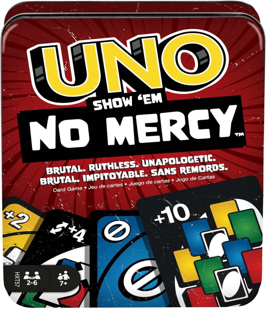 Mattel présente le jeu de cartes UNO No Mercy avec règles spéciales et pénalités renforcées