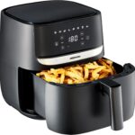 MEDION Air Fryer E50 XL : Friteuse sans huile de 5,7 L avec 8 programmes automatiques.