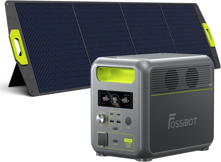 FOSSiBOT F1200 : générateur portable 1200W, 200W panneaux solaires et 1024Wh station électrique