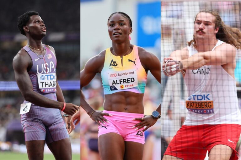 Ja’Kobe Tharp, Julien Alfred et Ethan Katzberg dominent le meeting d’athlétisme à Budapest
