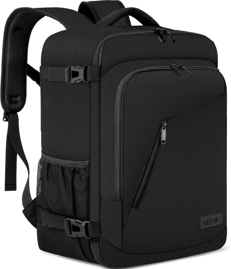 WENIG Cabin Luggage 40 x 30 x 20 cm : compatible avec Ryanair et Wizzair, 24L avec port USB.