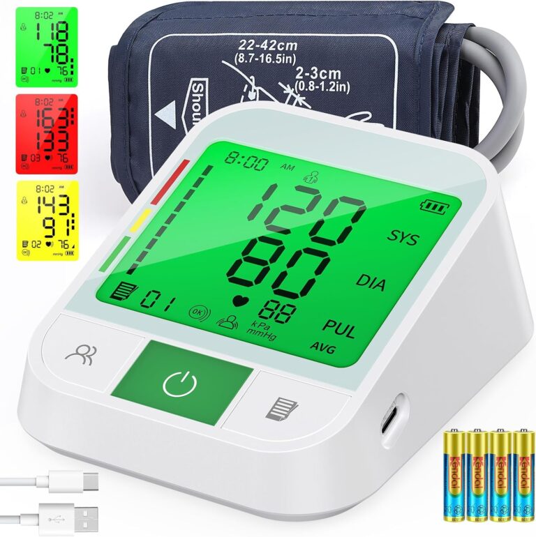 Moniteur de tension artérielle électronique pour bras supérieur, XL, deux utilisateurs, 120 mémoires.