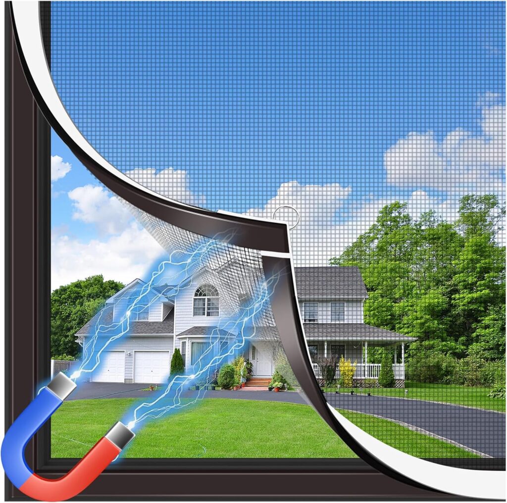 Magnetic Window Mosquito Net en fibre de verre, réglable, pour fenêtres en France