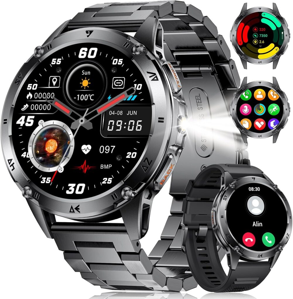 Benyar Smart présente une montre militaire connectée avec 110+ modes sportif et autonomie de 24h