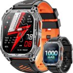 Montre connectée 2,01 pouces HD avec 120 modes sport et suivi santé pour Android et iOS.