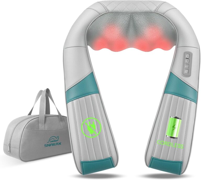 Snailax : nouveau masseur cervical sans fil avec fonction de chauffage et pétrissage 4D.