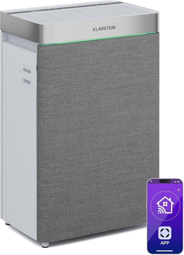 Klarstein AireLux : Purificateur d’air HEPA et charbon actif pour pièces jusqu’à 40 m²