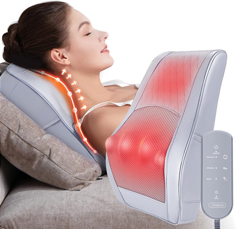 OMASSA : Relaxation musculaire avec massager à chaleur pour le cou et le dos