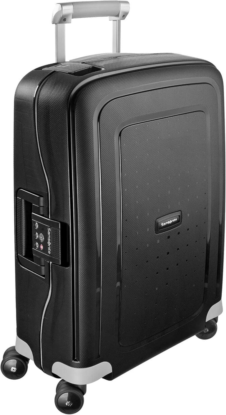 Samsonite lance le S’Cure Spinner S, valise cabine de 55 cm, 34 L, noire.