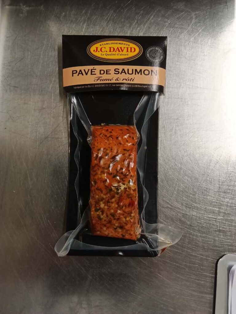 Rappel Consommateur – Détail Pavé de saumon rôti et fume à chaud aux épices de Provence sous vide 120g JC DAVID