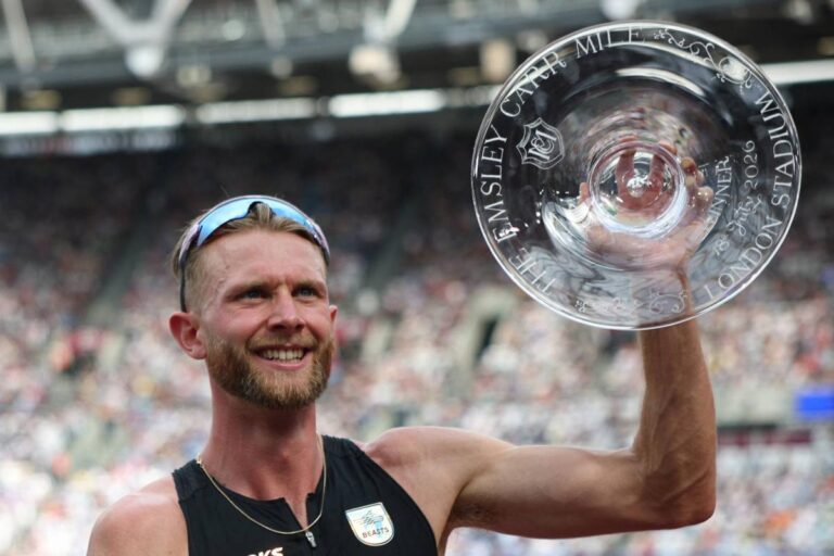Josh Kerr, Ja’Kobe Tharp et Julien Alfred brillent au meeting de Londres avec des performances remarquables