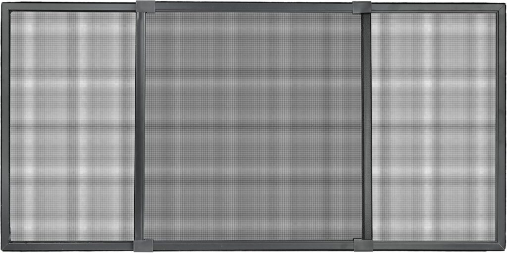 Schellenberg lance un écran insectes coulissant en aluminium ajustable, dimensions 142 x 50 cm.