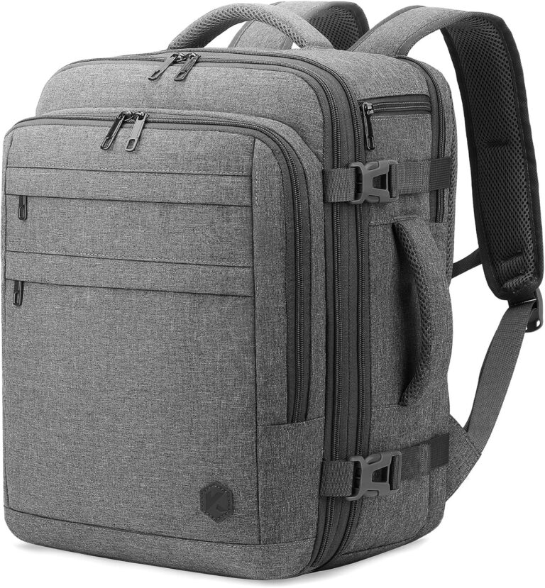 VANKEV Cabin Travel Backpack : bagage à main compatible avec Ryanair et EasyJet, extensible 24L à 30L