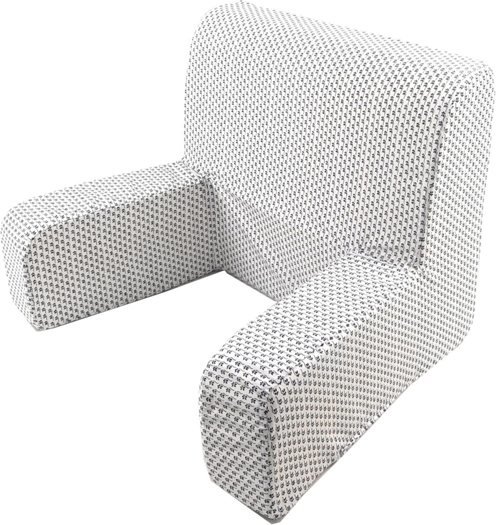 Fauteuil ergonomique violet Naj Oleari avec dossier sanitaire pour personnes âgées.
