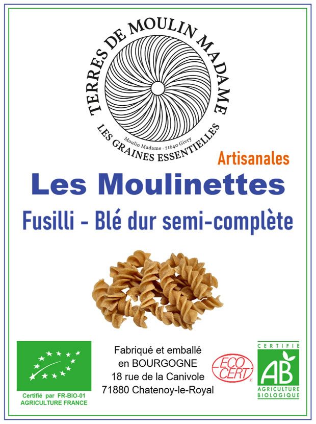 Rappel Consommateur – Détail Fusilli semi-complète Les Moulinettes