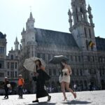 Nuages en Belgique avant une nouvelle vague de chaleur prévue prochainement.