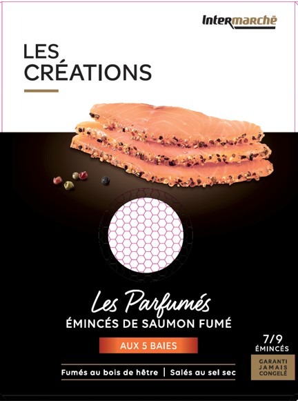 Les Parfumés – émincés de saumon fumé aux 5 baies