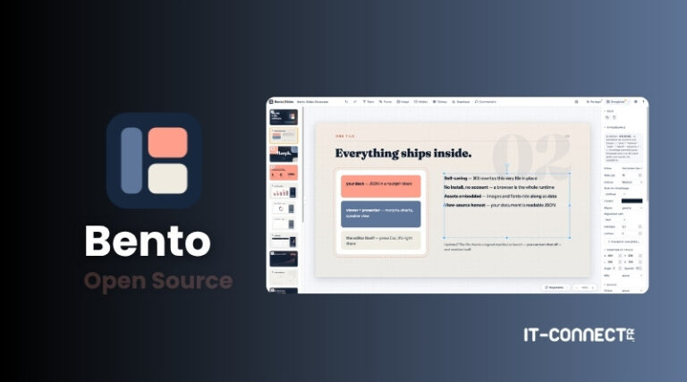 Bento propose une alternative à PowerPoint sous forme d’un fichier HTML unique.