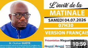 M. Oumar GUEYE aborde les enjeux économiques lors de la Matinale de juillet 2026.