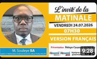 M. Souleye BA présente les enjeux économiques actuels lors de la Matinale.