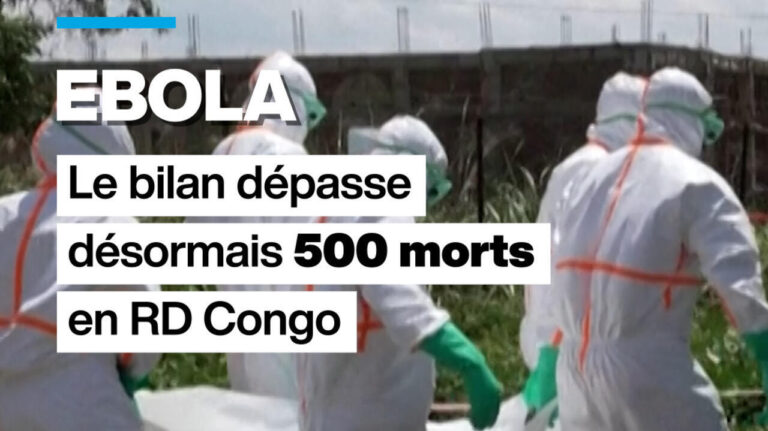 Ebola en RDC : le bilan des décès dépasse 500 selon les autorités et l’OMS