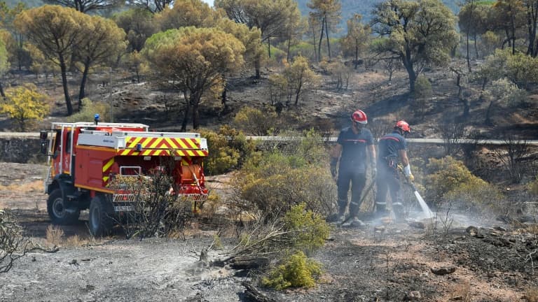 Incendie maîtrisé dans le Var : 130 hectares brûlés, quatre pompiers blessés.