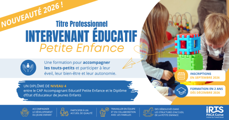 Ouverture du Titre Professionnel Intervenant Éducatif Petite Enfance en France