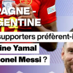 Supporters de la sélection espagnole préfèrent Lamine Yamal à Lionel Messi