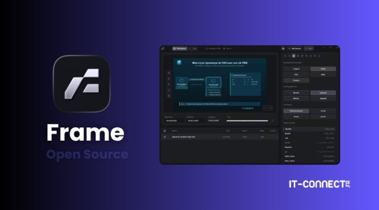 Frame, une interface graphique open source pour FFmpeg, facilite le traitement vidéo.