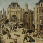 Massacre de la Saint-Barthélemy : tensions entre catholiques et protestants en France.