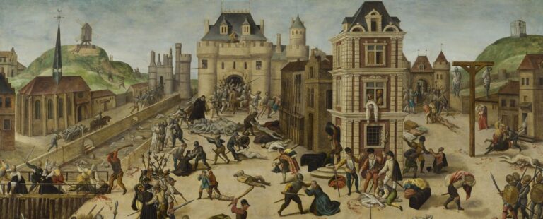 Massacre de la Saint-Barthélemy : tensions entre catholiques et protestants en France.