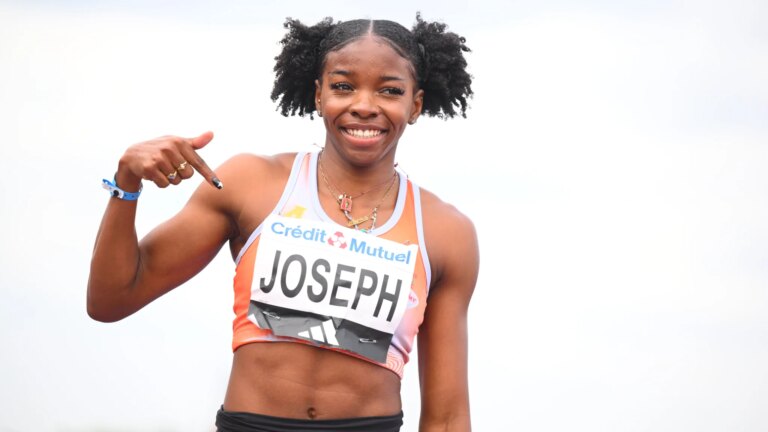 Gémima Joseph, seule sprinteuse française, face à des performances décevantes aux championnats d’Europe.