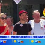 Mobilisation des soignants à l&rsquo;hôpital d&rsquo;Antibes pour dénoncer des conditions de travail difficiles