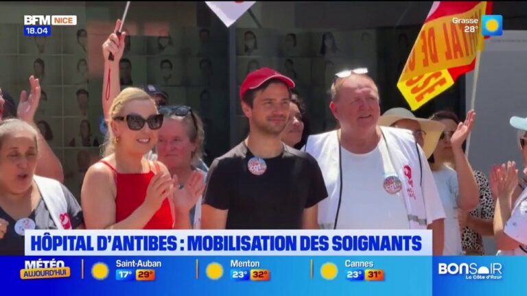 Mobilisation des soignants à l’hôpital d’Antibes pour dénoncer des conditions de travail difficiles