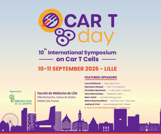 L’Institut Pasteur de Lille participe au 10th CAR T Day sur les thérapies cellulaires CAR-T.