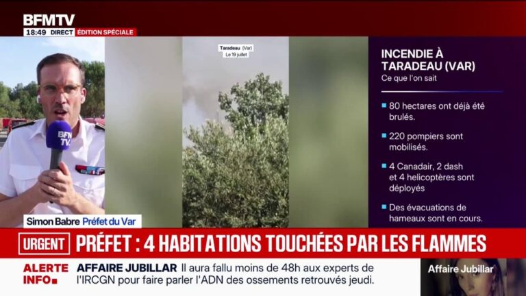 Incendie dans le Var : le préfet signale des difficultés pour les pompiers en zone périurbaine.