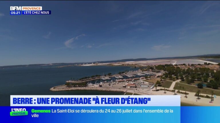 Une promenade « à fleur d’étang » à Berre attire les visiteurs de la région.