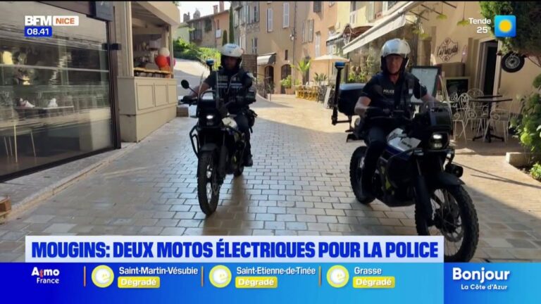 La police municipale de Mougins acquiert deux motos électriques pour ses patrouilles.