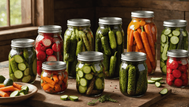 Recette de pickles : méthode pour obtenir des légumes croquants et savoureux